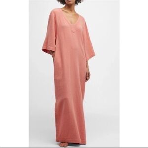 NWT! Barefoot Dreams Malibu Size M • Sun Soaked Caftan Crinkle Cotton.